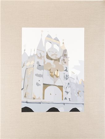 Pae White "Around the world 1-14 minutes" 
acrilico su carta adesiva applicata s