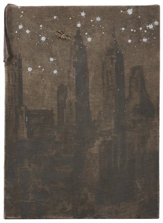 LUCA PIGNATELLI "New York. San Lorenzo" 2001
tecnica mista su telone ferroviario