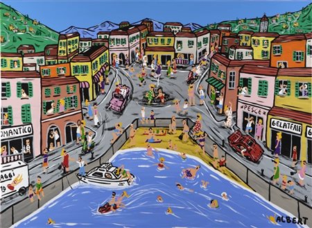 ALBERT WILLEM "La dolce vita" 2023
acrilico su tela
cm 110x150
Firmato in basso