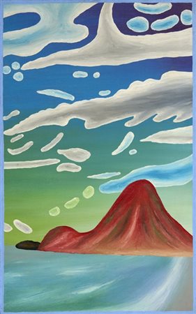 GEORG JIRI DOKOUPIL "Montana roja" 1986
acrilico su tela
cm 61x38
Firmato e data