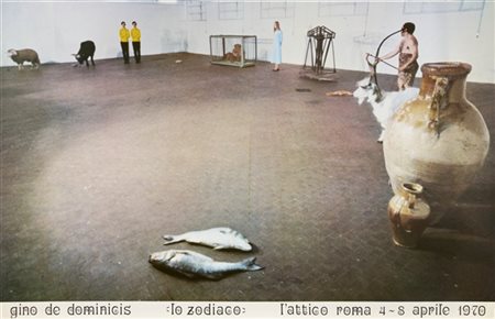 GINO DE DOMINICIS "Lo Zodiaco" 1970
Manifesto (litografia per l’esposizione alla