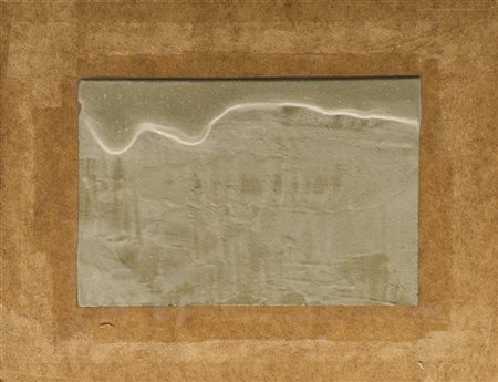 ENZO CACCIOLA "Senza titolo" 1977
cemento su faesite
cm 34x44
Firmato e datato 1