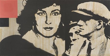 FRANCO VACCARI "Senza titolo" 1987
tela emulsionata applicata su tela
cm 99,5x19