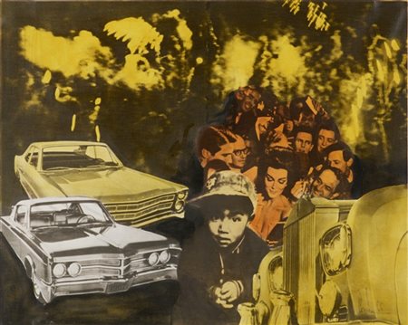 Anna Comba "Fuochi d'artificio" 1966
tecnica mista su tela emulsionata
cm 54x68