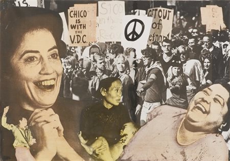 Anna Comba "Chico è con..." 1966
tecnica mista su tela emulsionata
cm 49x70

Pro
