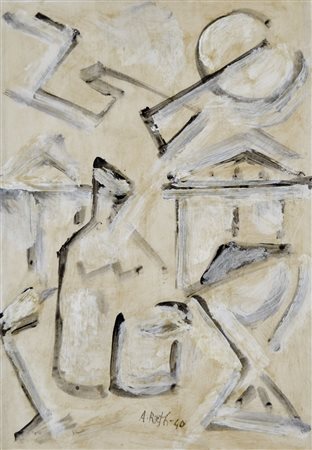 RETH ALFRED Budapest 1884 - Parigi 1966 senza titolo 1940 tecnica mista su...