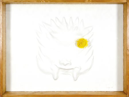 ONGARO ATHOS Eraclea (Ve) 1947 Testa di cavallo 1975 cartapesta su gesso...