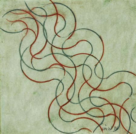 CIUSSI CARLO Udine 1930 - 2012 senza titolo 1986 disegno a pastelli su carta...