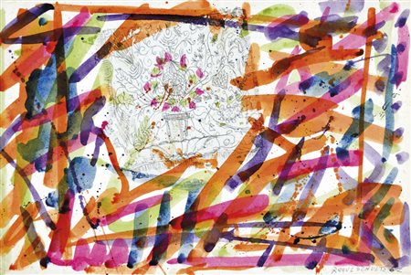 SCHULTZ RAOUL Isola Lero (Grecia) 1931 - Venezia 1971 Schizzo 67 tecnica...