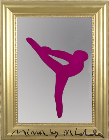 LODOLA MARCO Dorno (Pv) 1955 Mirror sagoma di perspex su specchio 91x71 (con...