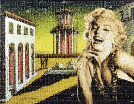 MURGIA MARIA Ossi (Ss) 1935 Marilyn metafisica 2014 fotomosaico digitale...