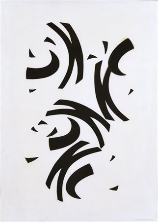 CAMPESAN SARA Mestre 1924 senza titolo 1974 tecnica mista e collage su...