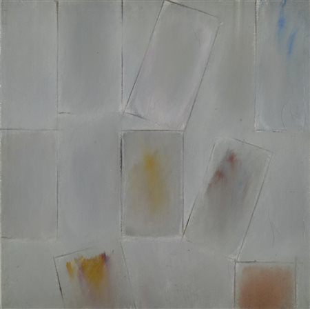 FINZI ENNIO Venezia 1931 Architetture del colore 1994 olio su tela 50x50...