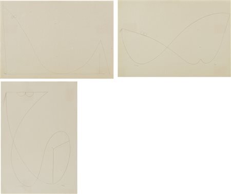 VIANI ALBERTO Quistello (Mn) 1906 - Mestre 1989 senza titolo lotto di 3...