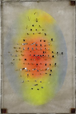 COSTALONGA FRANCO Venezia 1933 Luce e ombra 1999 lamelle specchianti su garza...