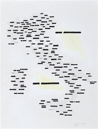 ISGRO' EMILIO Barcellona Pozzo di Gotto 1937 Verona Italia 1997 tecnica mista...