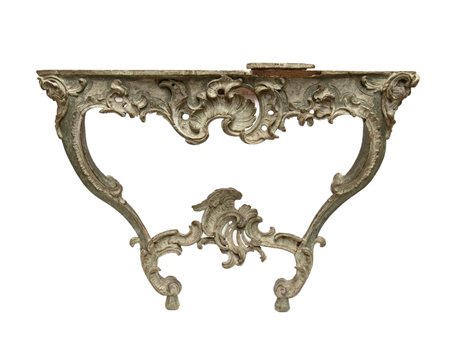  
Consolle da muro laccata Venezia, prima metà del XVIII secolo
 Altezza x larghezza x profondità: 81 x 132 x 66 cm.