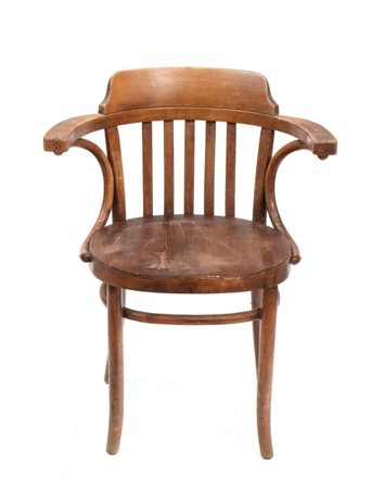 MICHAEL THONET (Boppard, 2 luglio 1796 - Vienna, 3 marzo 1871) 
Sedia Thonet da ufficio, Gebrüder XX secolo
 Altezza x larghezza x profondità: 81 x 65 x 45 cm.
