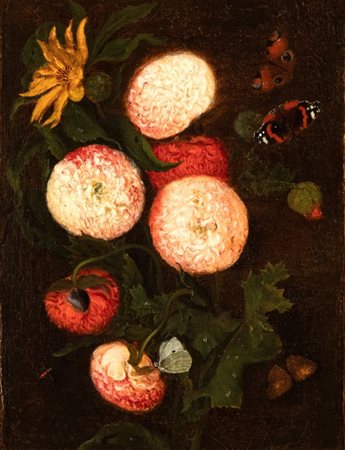 Anonimo della seconda metà del XVIII secolo   
Vaso con fiori XVIII secolo
Olio su tela Altezza x larghezza tela: 34 x 47 cm.; con cornice: 56 x 66 cm.