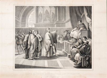  
Stampa raffigurante Dante Alighieri Italia, XIX secolo
 Altezza x larghezza x profondità: 73 x 92 x 2 cm.