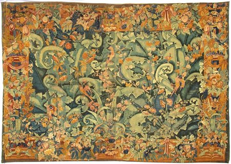  
Arazzo con verdure, copia da  Rambouillet Ateliers XX secolo
 Altezza x larghezza: 280 x 200 cm.