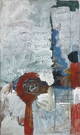 FIRMA DA DECIFRARE Italia (IT) 1980 Bianco - Buco 1990 Tecnica mista su tela...