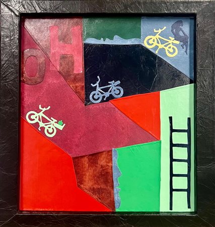 CECILIA RODRIGUEZ BARCELLONA (EE) 1957 Esclamazione 2024 Pelle su tavola...