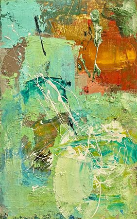 RODRIGUEZ OSCAR JR CUBA (EE) 1979 Astratto 2020 Olio su tela 30,00x48,00...