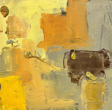 RODRIGUEZ OSCAR JR CUBA (EE) 1979 Astratto 2020 Olio su tela 32,50x33,00...