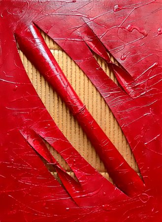 SALEMI CALOGERO Racalmuto (AG) (Monza) 1966 Squarci d'oro 2025 Tecnica mista...