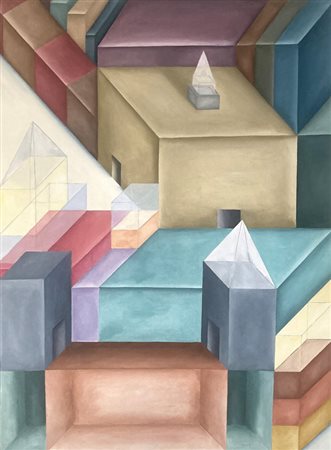 LINEDOT MILANO (MILANO) 1989 Un posto 2025 Olio su tela 50,00x35,00...