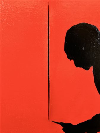 TOTÒ Latina (Latina) 1979 Omaggio a Lucio Fontana 2023 Smalto su tela...