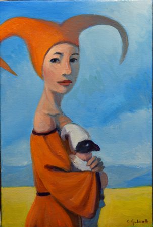 GIULIANELLI CLAUDIO ROMA (VT) Sic est 2024 olio su tela 30,00x20,00x2,00...