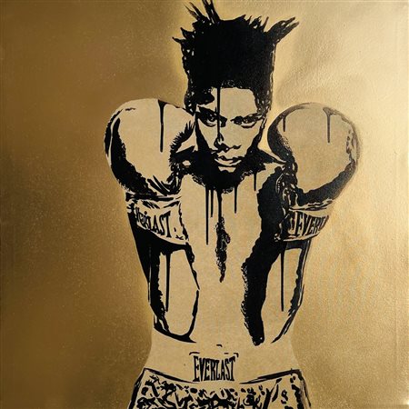 ZETA ELLE Busto Arsizio (VA) 1988 J-M-B Gold 2021 acrilico e spray su tela...