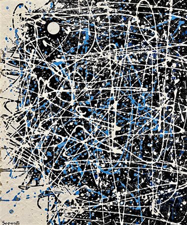 SAPORITI MARCO Gallarate (Varese) 1958 Grovigli invernali 2020 Smalto su tela...