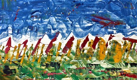 CHIAPPARA FILIPPO aragona (caltanissetta) 1962 Ondulazione 2001 acrilico...