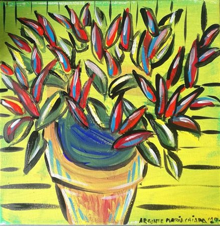 ARCONTE MARIA CHIARA Terni (TR) 1983 I miei peperoncini 2019 acrilico su tela...