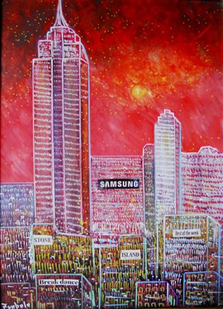 ZUMBOLO GIUSEPPE Casal di Principe (Caserta) 1955 New York City 2018 olio su...