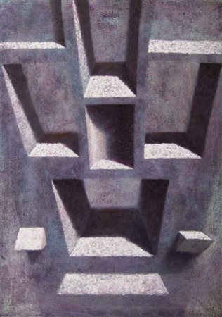 CAMPESE FRANCESCO Avellino (Roma) 1986 Struttura 2015 Olio su tela...