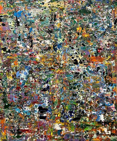 SPAGNOLO LEONARDO Locri (RC) 1979 Pulsazione 2022 Olio e smalti su tela...