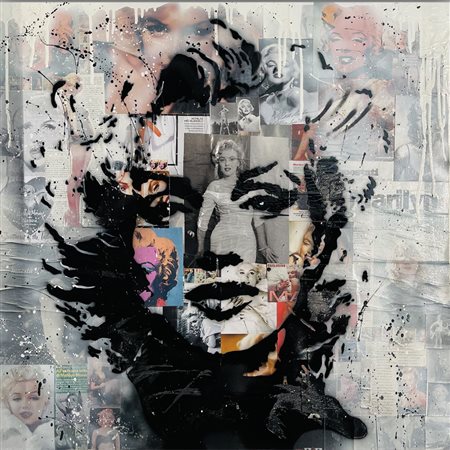 ELLE ZETA busto arsizio (varese) 1988 Marilyn Monroe Collage Pop 2021...