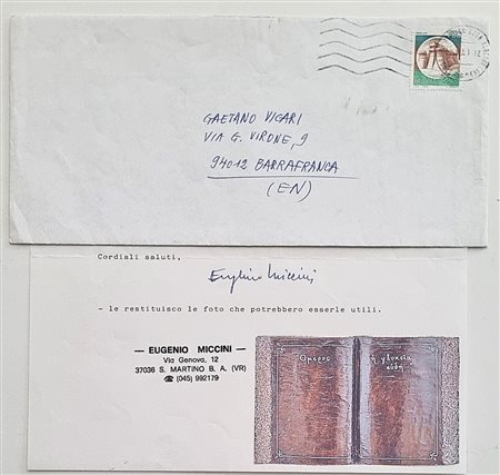 MICCINI EUGENIO Firenze 1925 - 2007 "Senza titolo"