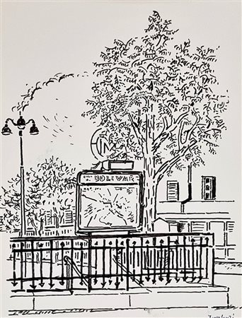 TAMBURI ORFEO Jesi 1910 - Parigi 1994 "Metropolitana"