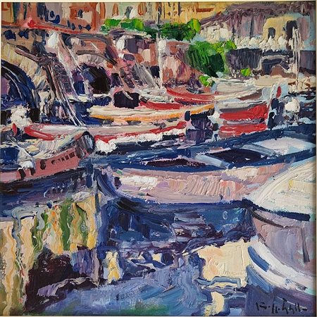 GALLO BEPPE Asti 1942 "Il porticciolo"