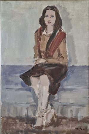 STROPPA LEONARDO Torino 1990 - 1991 "Ragazza seduta"