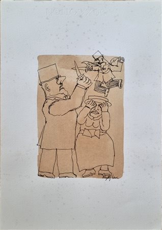 BORGHESE FRANZ Roma 1941 - 2005 "Senza titolo"