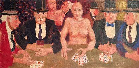 ROSELLI CARLO Milano 1939 "Al tavolo con..."