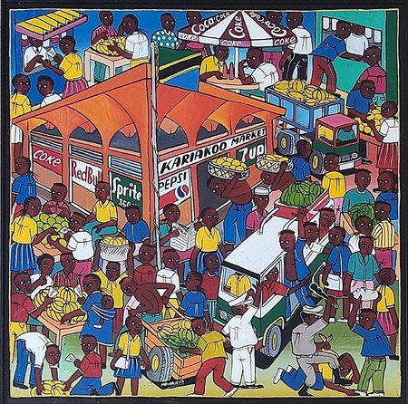 MALIKITA M. MARUS Tanzania 1964 "Mercato"
