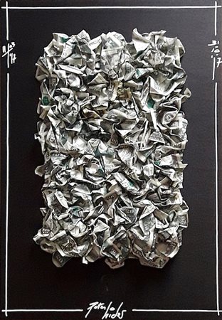 HIDE PETER Tradate 1965 "Monocromo verde dollaro"