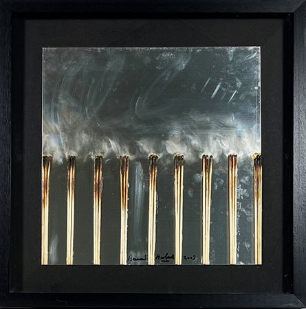 AUBERTIN BERNARD Francia 1934 - Germania 2015 "Dessins de Feu sur Alluminium"